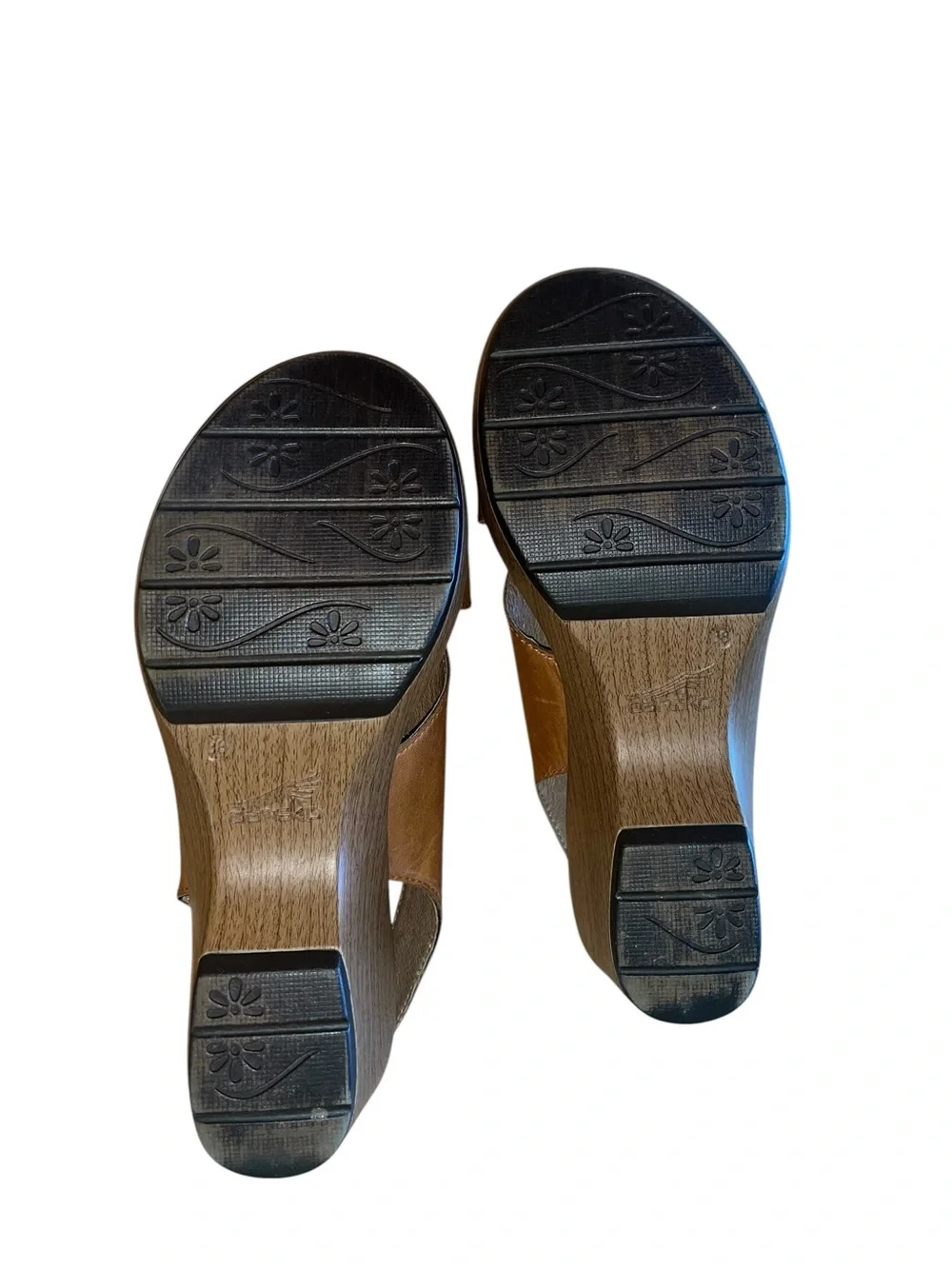 Dansko Leather Jacinda Wedge Sandals Size 7.5 - 8 (38)
